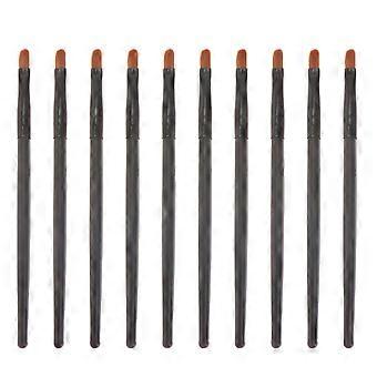 Eye Makeup Brush Wooden Handle for Women 10Pcs Eye Makeup Brushes Black Set