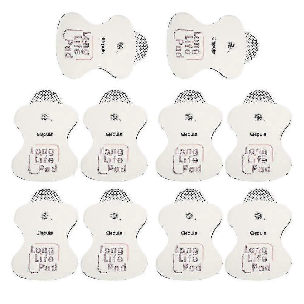10pcs/set Electrode Replacement Pads Compatible with Electric Massager Accessory