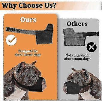 Soft Muzzle Designed for Pitbull, American Bully, Bulldog, Boxers, Rottweilers - Anti Biting