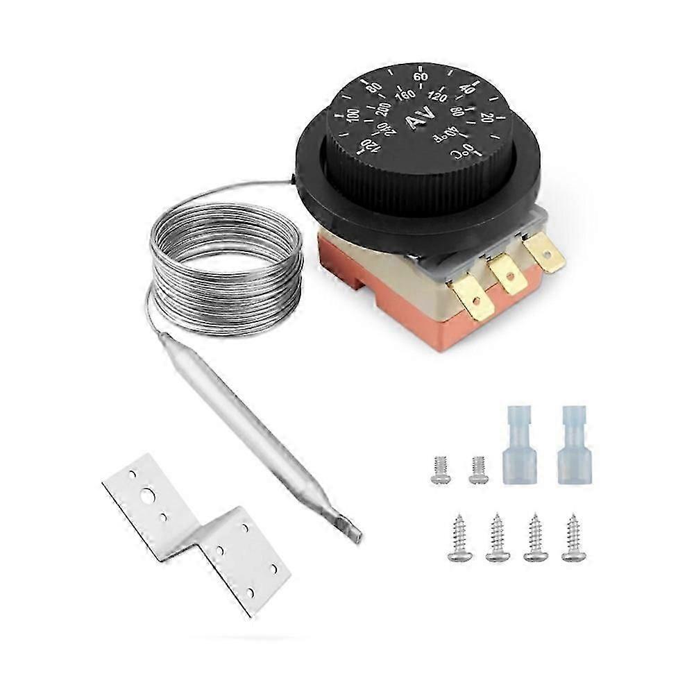 1set Adjustable Electric Radiator, Thermostat Controller Switch, Switch 3-Pin Design Temperature Control Probe