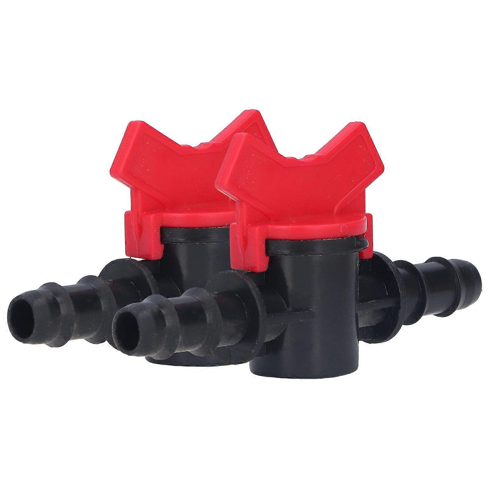 2Pcs Flow Control Valve Water Stop Controller Regulator ABS Switch Accessory Set Kit 12mm / 0.47in