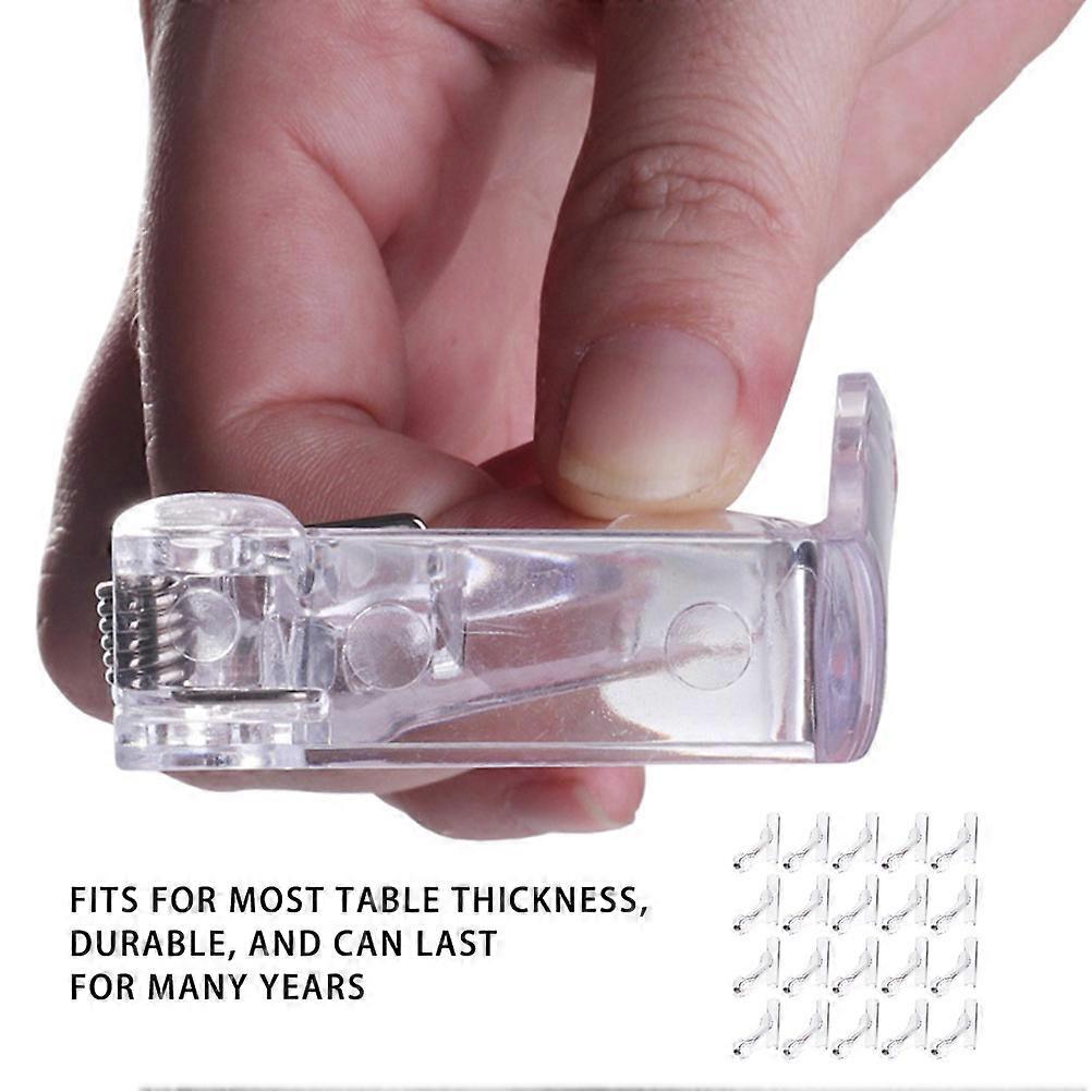 Transparent Tablecloth Clips for Secure Table Cloth 20Pcs