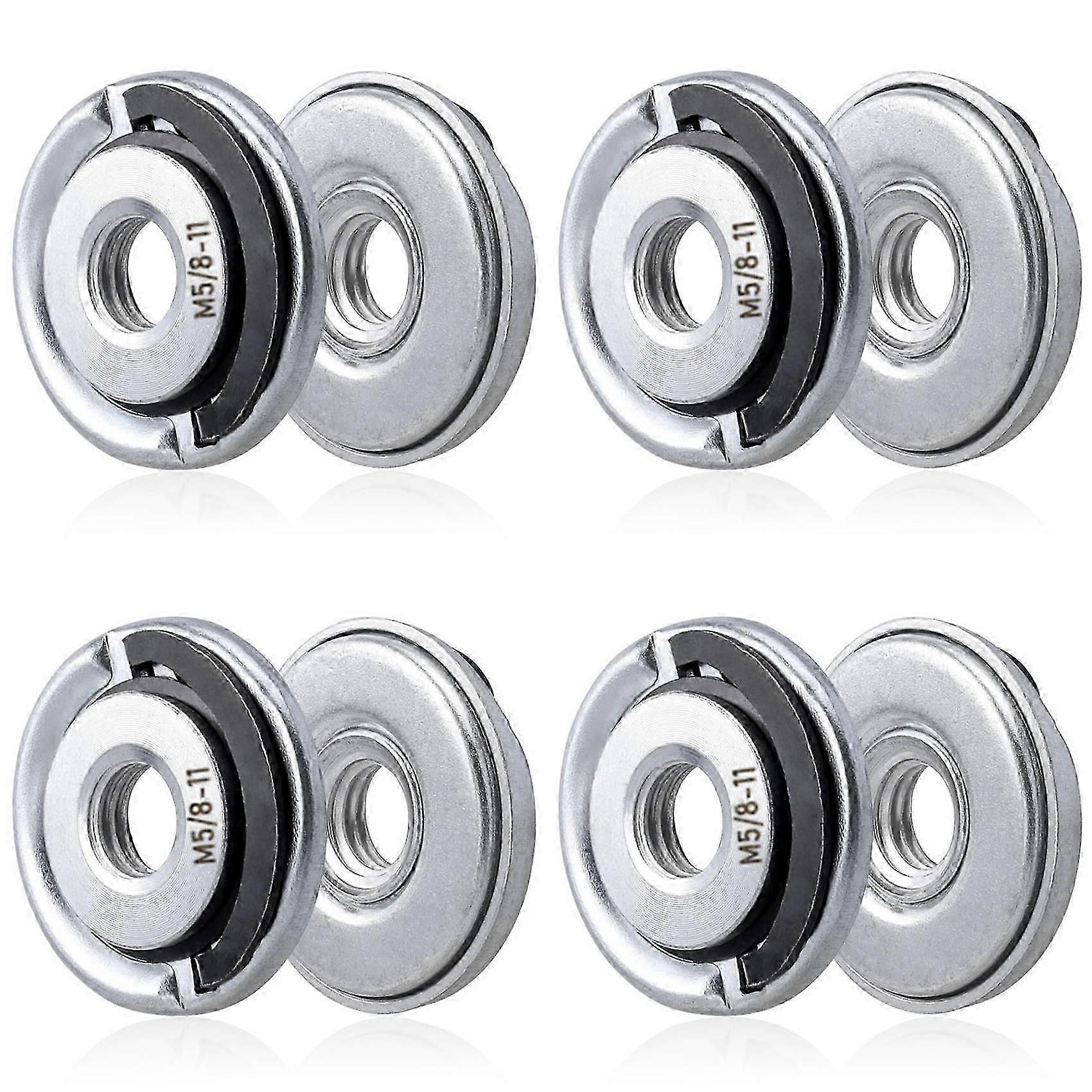 8Pcs Quick Change Angle Grinder Flange Nuts 5/8-11 Grinder Nut Replacement Lock Nuts Grinder Locking Nuts