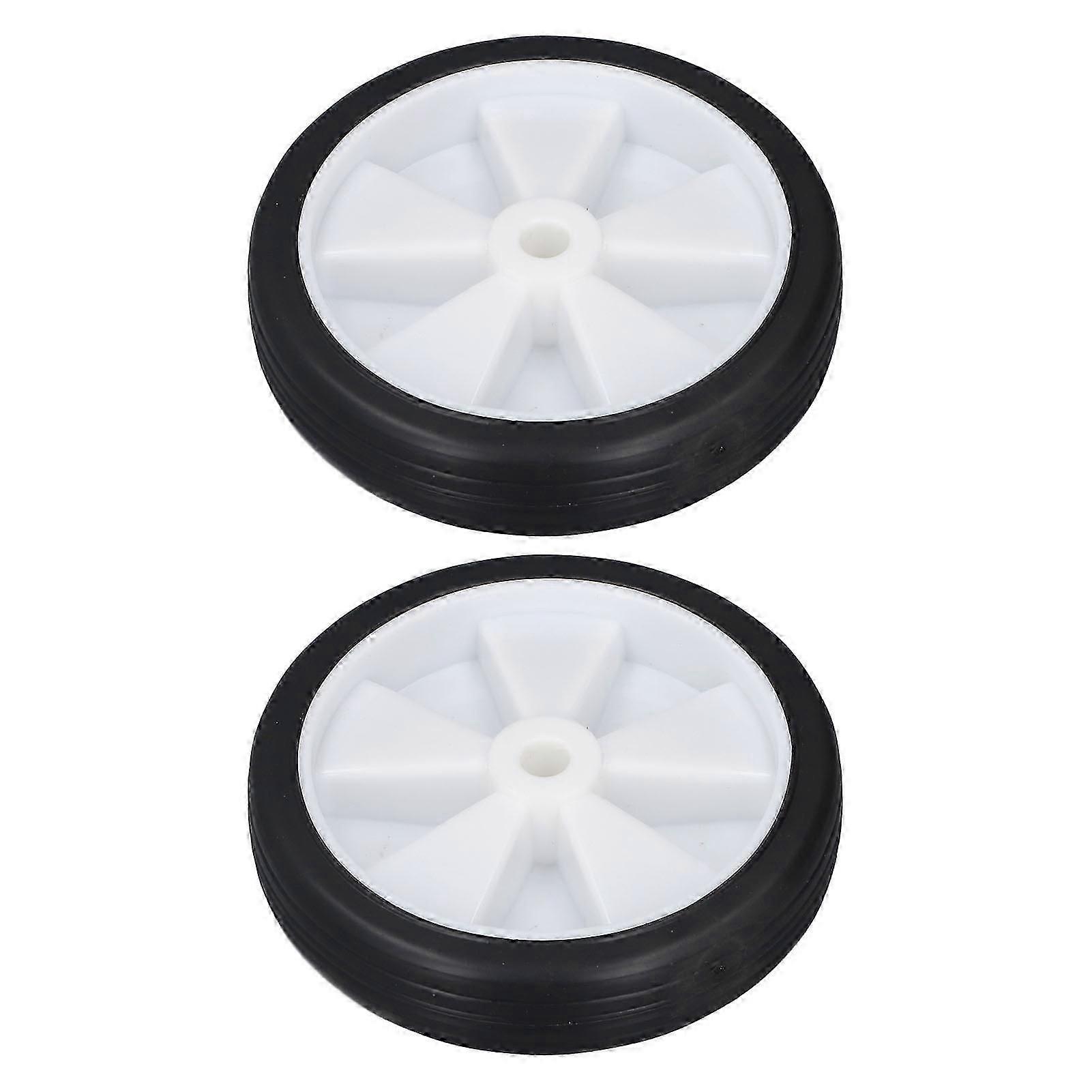 2Pcs Air Compressor Wheel Set 6in Plastic Rubber Air Compressor Caster for Replacement