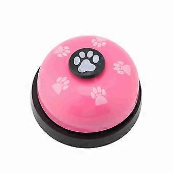 Eisen Robustes Langlebiges Niedliches Cartoon-Haustierglocke für interaktives Spielzeug für Hund Katze (Rosa)