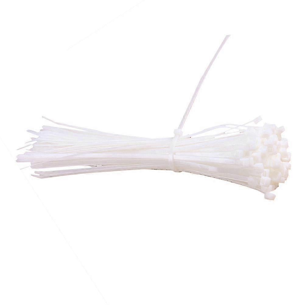 Plastic Cable Tie Nylon Self-Locking compatible withFastening Use 500Pcs White Pack