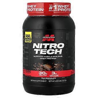 MuscleTech, Nitro-Tech™ Whey Protein, Chocolate ao Leite, 907 g (2 lbs)