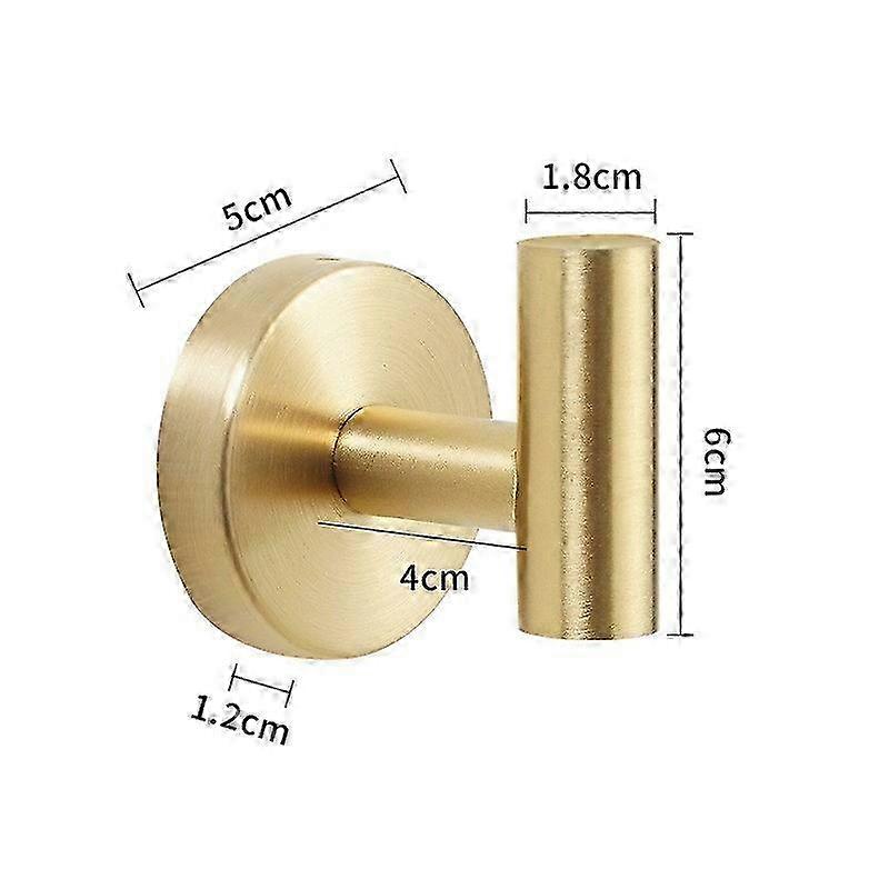Brushed Stainless Towel & Coat Hook