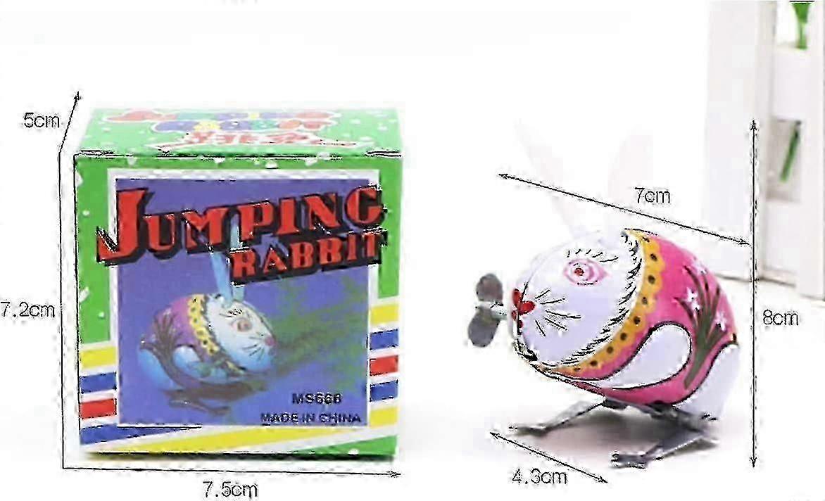 Tinplate Wind Up Jumping Frog Rabbit Mouse Cock