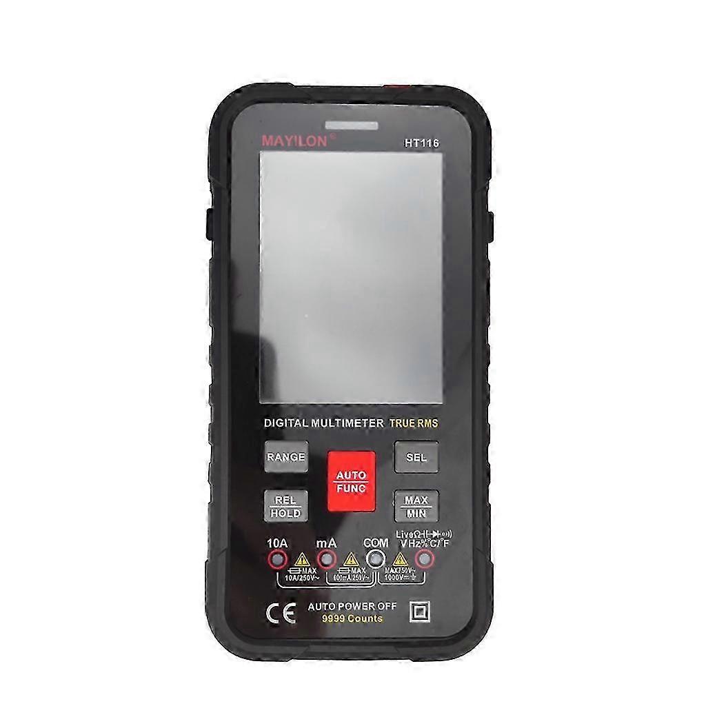 HT116 Multimeter Display Screen 9999 Counts Multimeter Flashlight Function Ture RMS NCV Direct Current AC Voltage