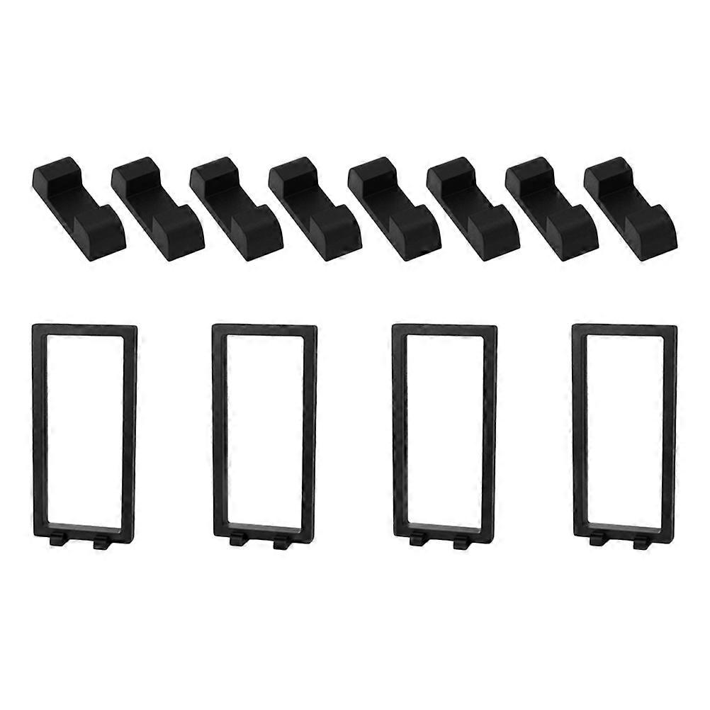 Floating Display Holder Coin Display Frame for Storage Use 8Sets