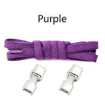 No Tie Shoe Laces Flat Metal Buckle Elastic Shoelaces Casual Shoes for Men and Women Lazy Shoelace Rubber Band Shoestring