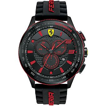 Ferrari scuderia xx Orologio uomo analogico quartz giapponese con braccialetto in silicone 0830138