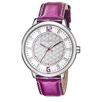 Watch custo cor.lila.smooth watch for Women Analog Quartz with Cowskin Bracelet CU043603
