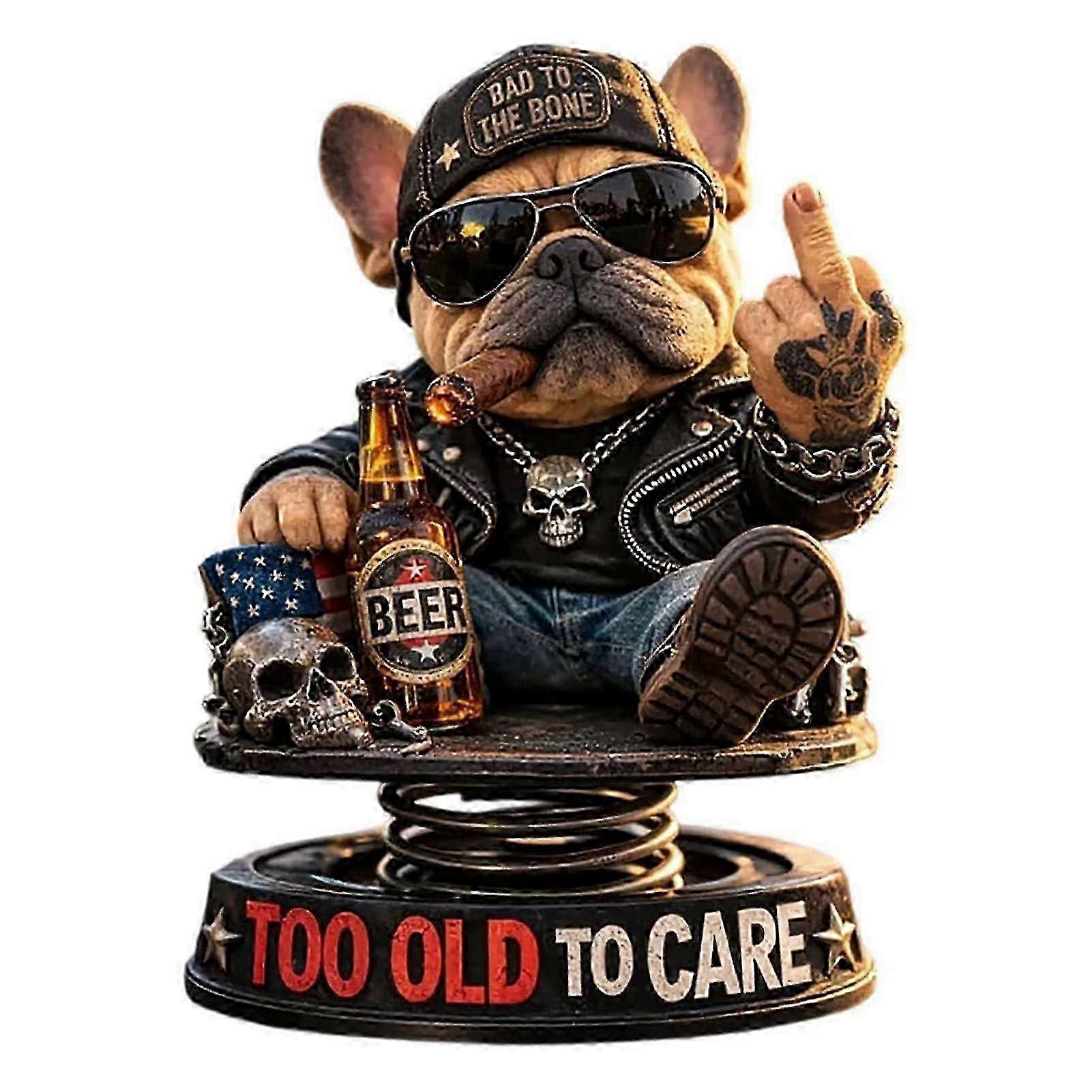 Dynamic Bulldog Dashboard Bobblehead