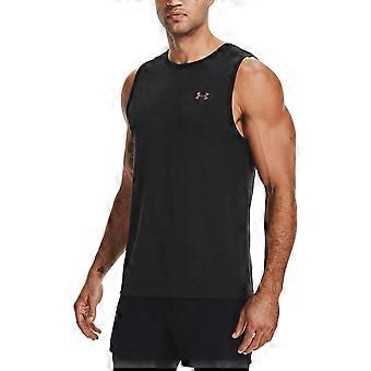 Under Armour Mens Vests Tank Top Summer Training Gym Tops Running Top Black