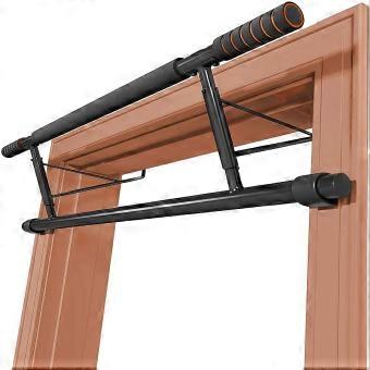 Multifunctionele optrekstang, aanpasbaar aan deurbreedtes van 70 tot 92 cm, ideaal voor spiertraining