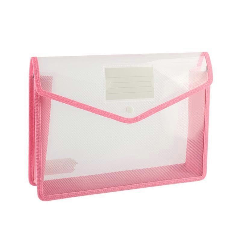 Snap Button Closure File Folder Wallet Horizontal/Vertival File Folder Hold 600 Sheets Water Resistant Document Pouches