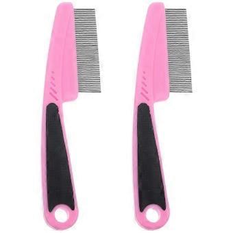 2pcs Stainless Steel Combs Fine Tooth Combs Dandruff Comb Portable Hair Comb-bj