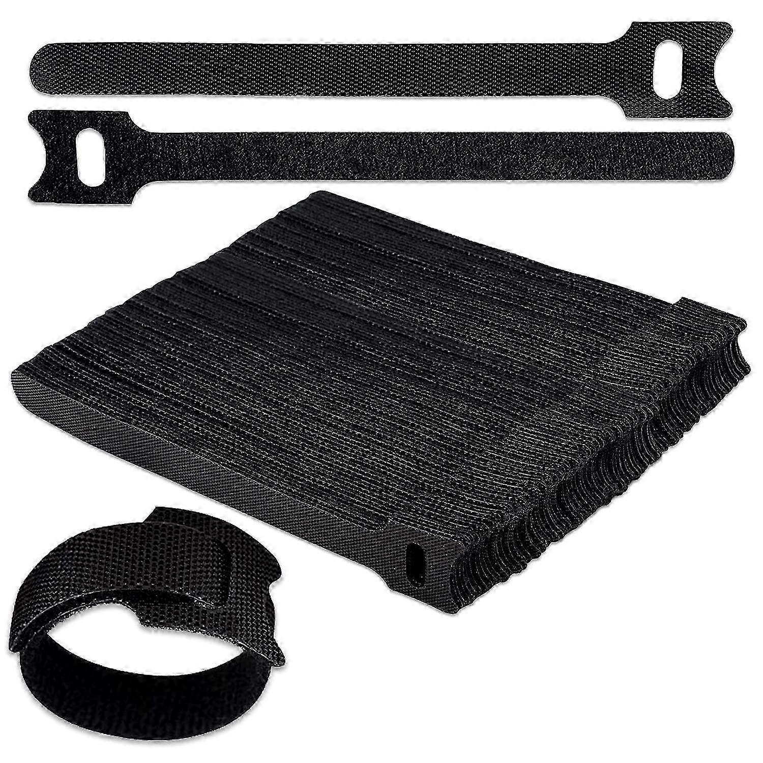Nylon Hook Loop Cable Ties 120 Pack