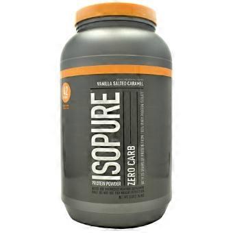Isopure Zero Carb Whey Isolate Protein Powder Vanilla Salted Caramel, 3 lbs (Pack of 1)