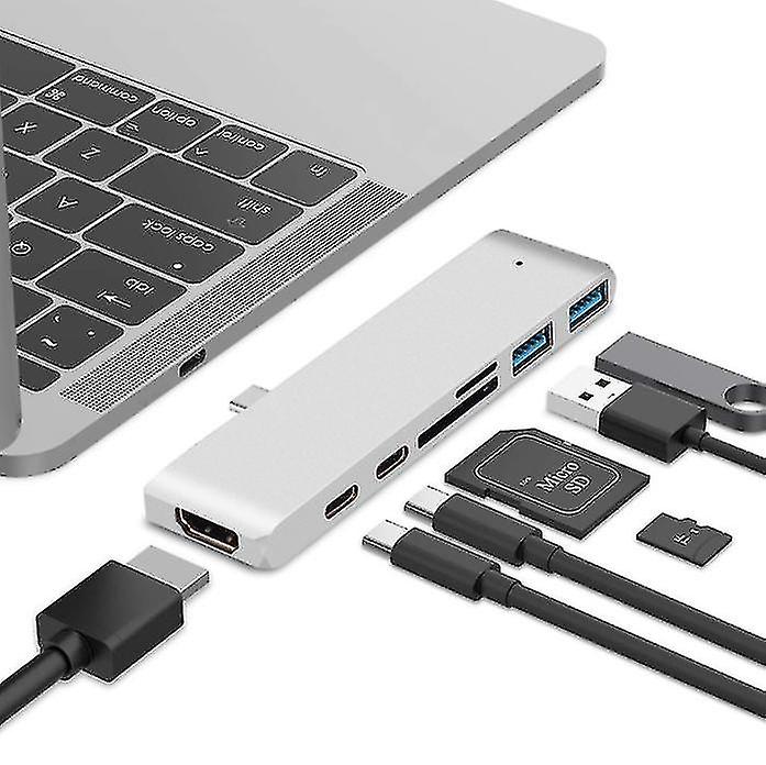 Usb Hub Macbook Hub Tf+sd Card Reader Type C Hub Type-c Usb C Macbook Pro To Hdmi