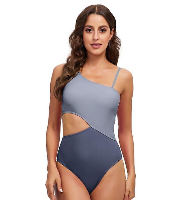 2022 New Fashion Women's Belly Hollow Sexy Backless Triangle One-piece Swimsuit