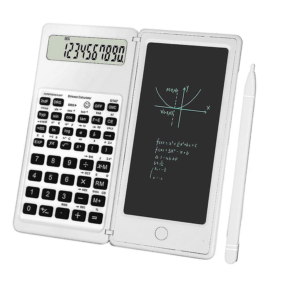 Scientific Calculator 10-digit Lcd Display Engineering Calculator With Writing Tablet For High Scho