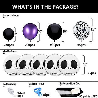 Zorpia Halloween Balloons Garland DIY Kit - 100+ Balloons, Spider Webs, & Supplies For Halloween & Birthday Party Decor Arch - View #13