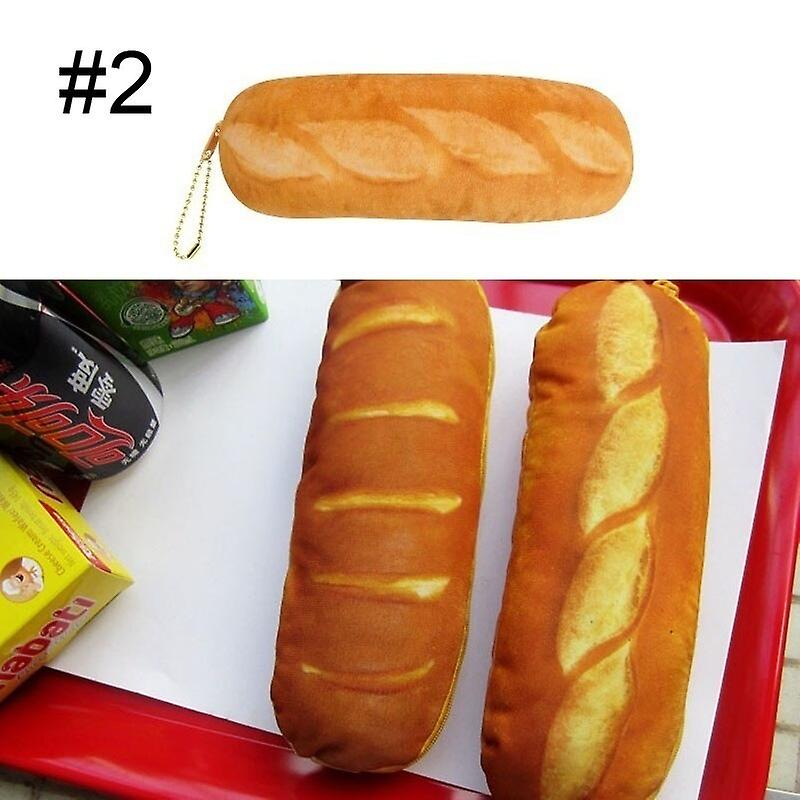 Cute Bread Pen Case Large Capacity Funny Individual Pencilcase Bag Children Gift