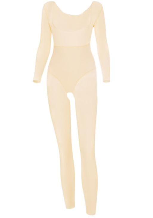 Long-sleeved Trousers Open Crotch One-piece Body Sculpting Bodysuit Multi-layer Shaping