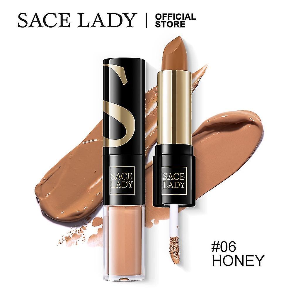 Double-head Concealer Covers Spots And Acne Marks Two-in-one Concealer Waterproof Lasting Beauty Makeup Cosmetics 8.2g