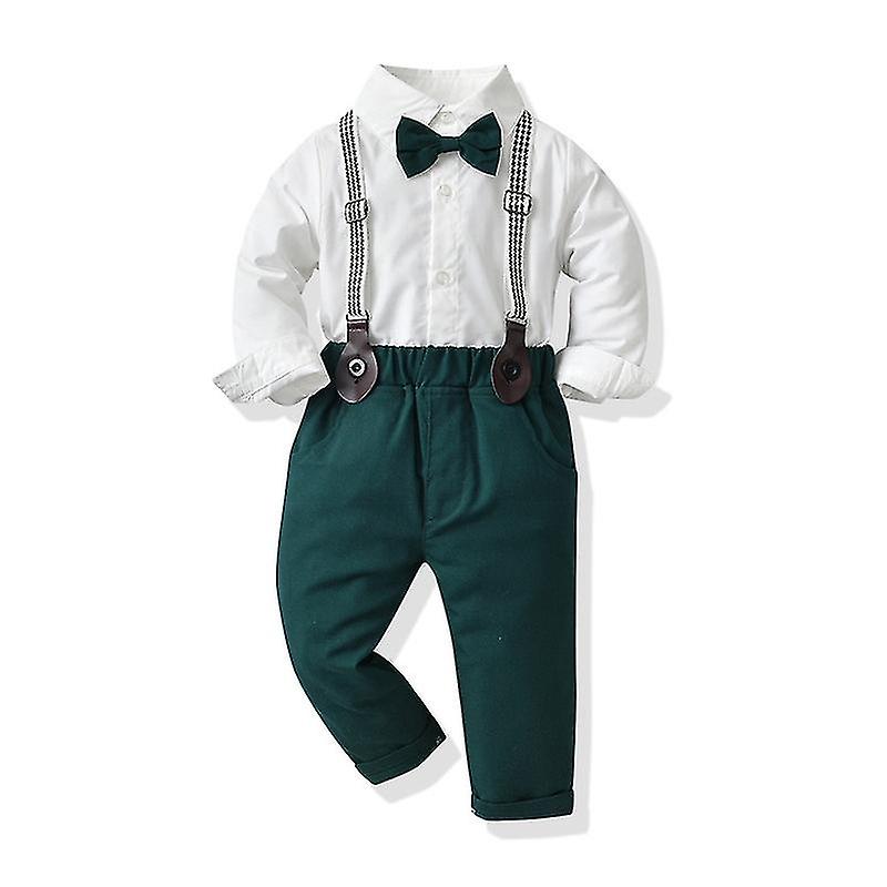 Kids Autumn And Winter Baby Boys Formal Suit Gentleman Bowtie