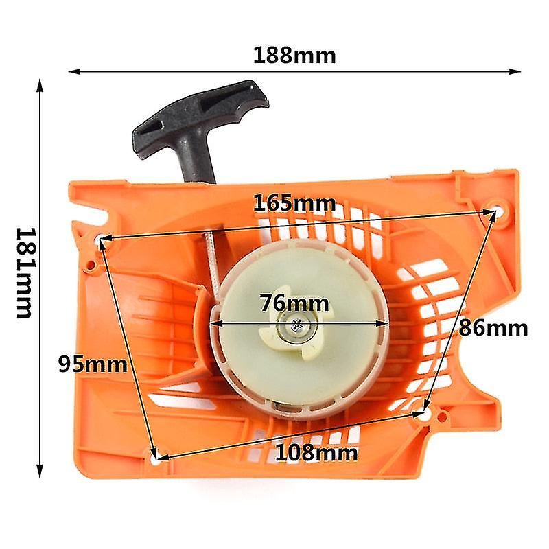 1pc Chainsaw Ter Fit 45cc 52cc 58cc Chainsaw Spare S Pull Recoil Ter