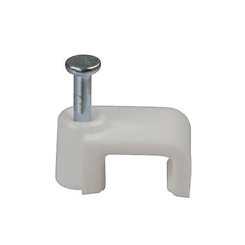 200PK High Density Plastic Cable Clips 5x8mm High Galvanized High Carbon Steel