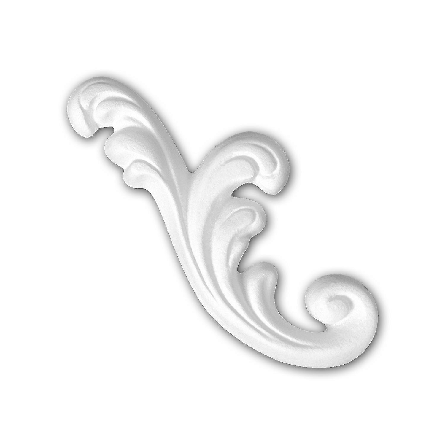 e-Delux GmbH 1 x Élément décoratif 160009 Profhome blanc Mousse de polyuréthane rigide prétraité léger, solide, indéformable