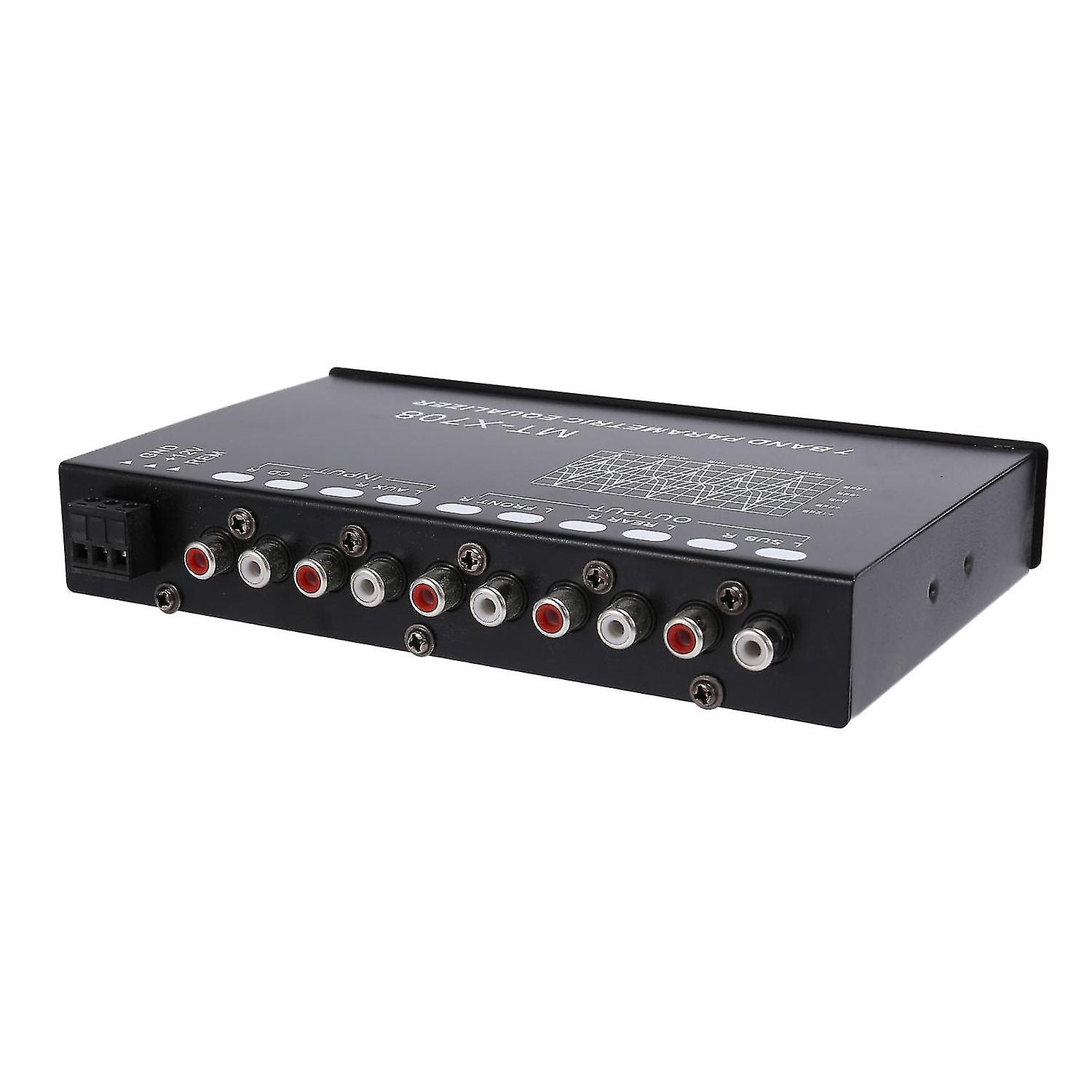 7-band Car Audio Equalizer, Adjustable 7 Bands Eq Car Amplifier Graphic Equalizer with Cd/aux Input