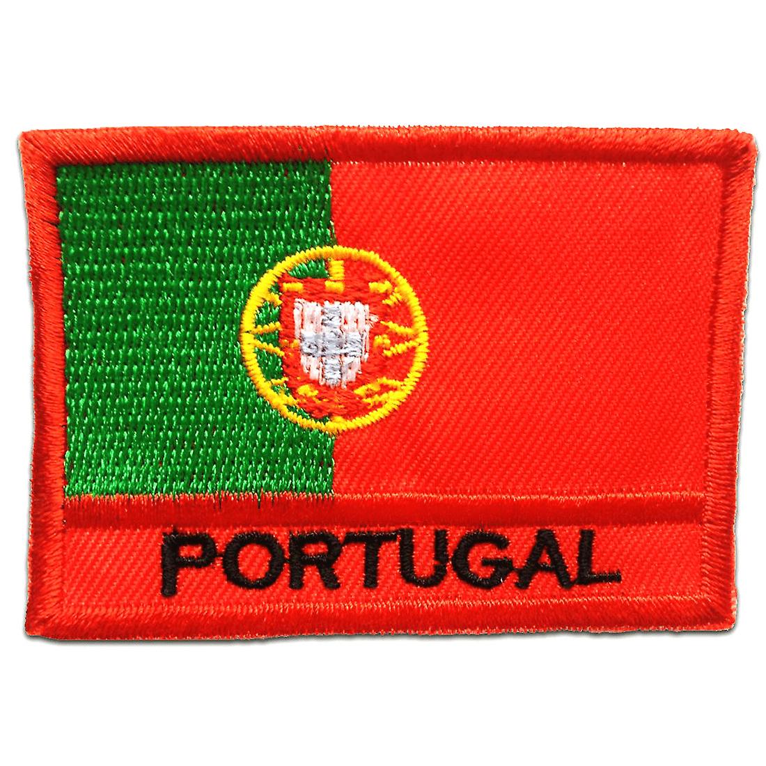 Patch / Iron-on Patch - Portugal Flag Flag - Red - 7.5 x 5.3 cm - Patches