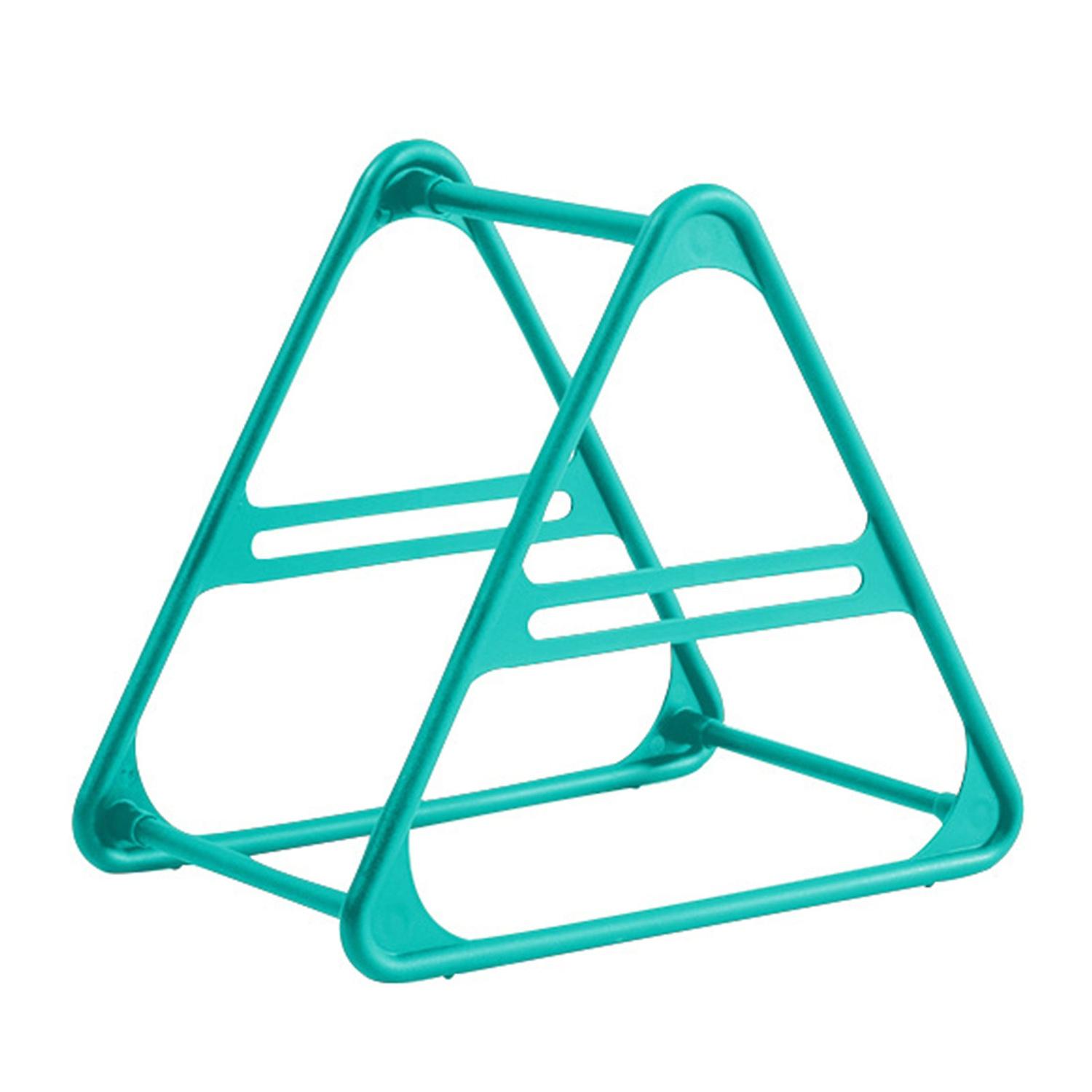 2Pcs Clothes Hanger Holders Triangle Stand Support Balcony Bedroom Hanger Organizer