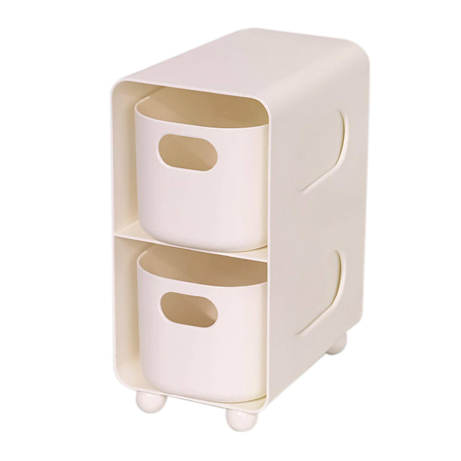 Desktop Drawer Organizer Tiered Multifunctional Large Capacity Desk Storage Box for Home Dormitory Office 