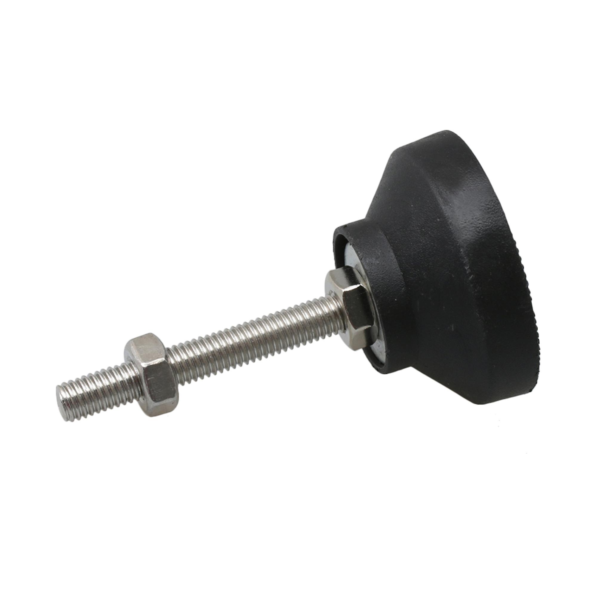 4pcs 50mm Dia Adjustable Height Feet Threaded Furniture Glide M8 x 53mm