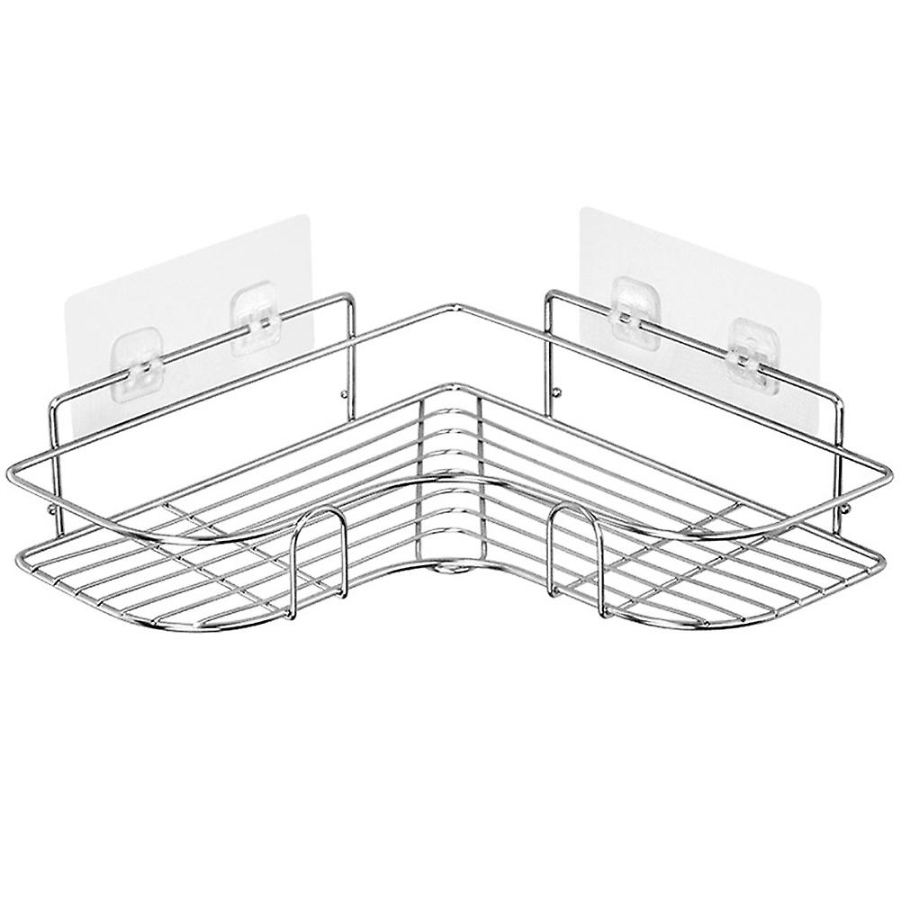Bathroom Corner Shower Rack Stainless Steel Triangular Shampoo Soap Storage Shelves