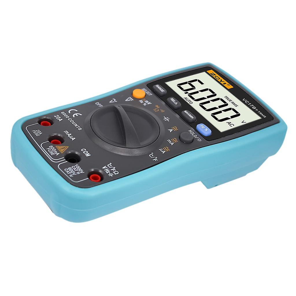 Multimetro digitale TRMS 6000 conteggi Tester misuratore di portata automatico / manuale LCD