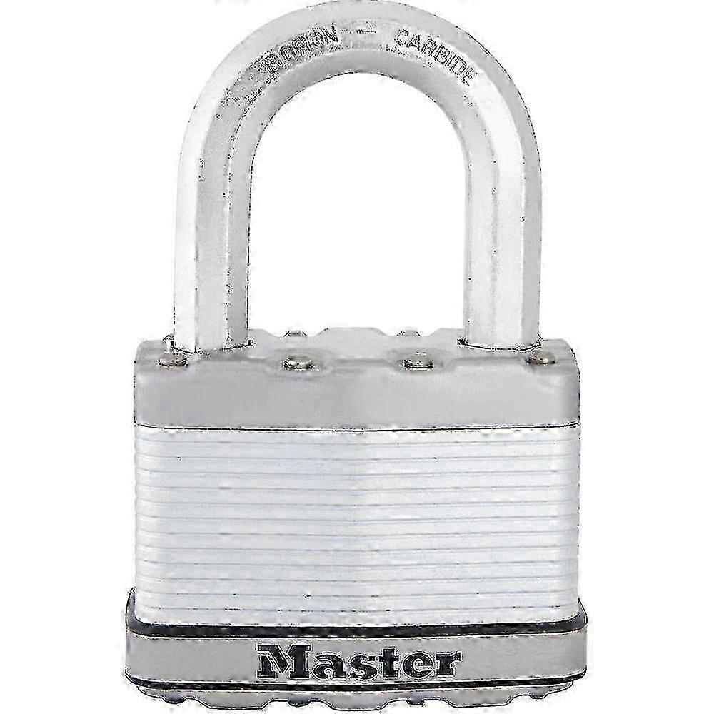Master Lock wide Magnum Laminated Steel Padlock With Shackle, 2-1/2 In, 1 Ea