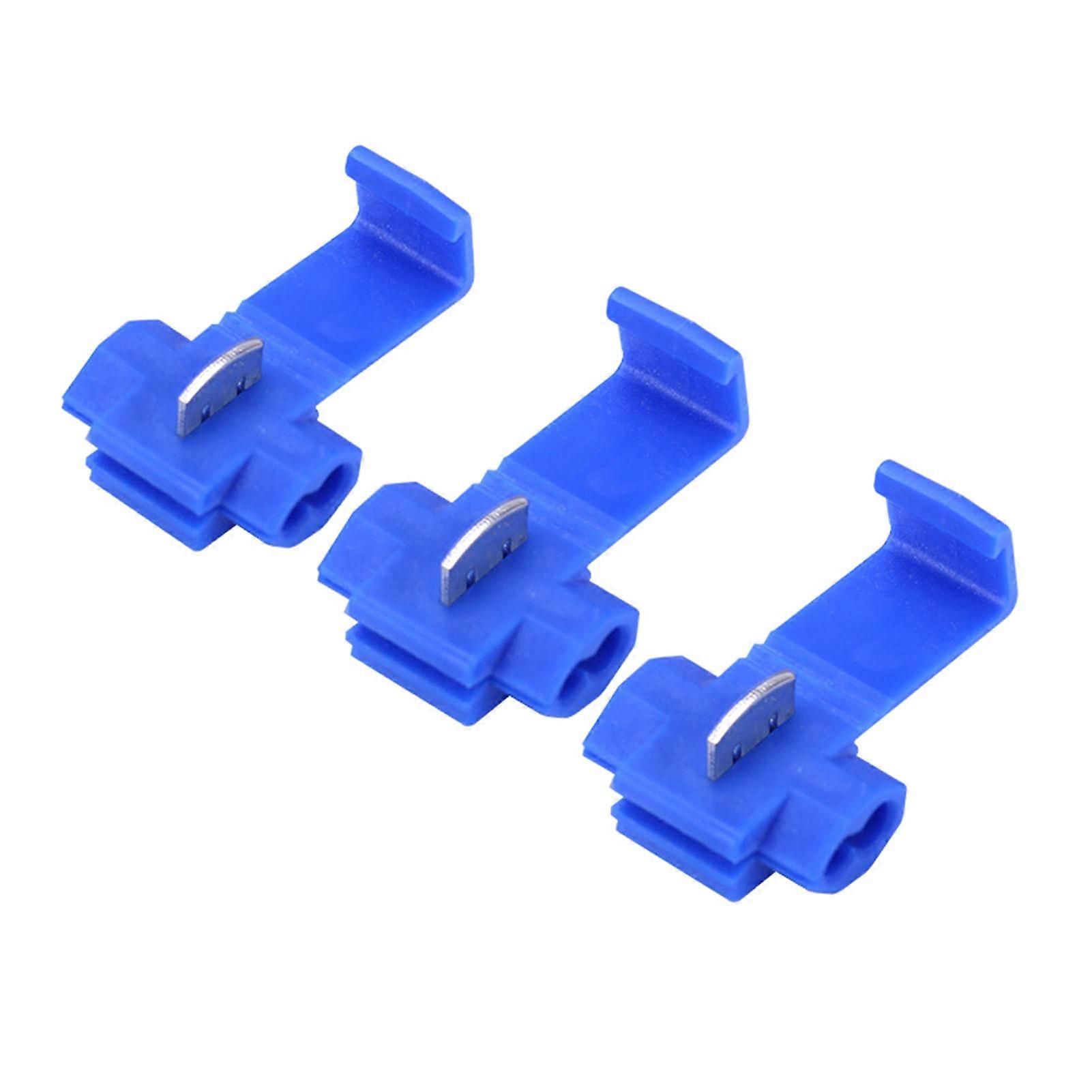 100Pcs Solderless Quick Splice Snap Wire Connector PP Casing Copper Accessory compatible with Wiring