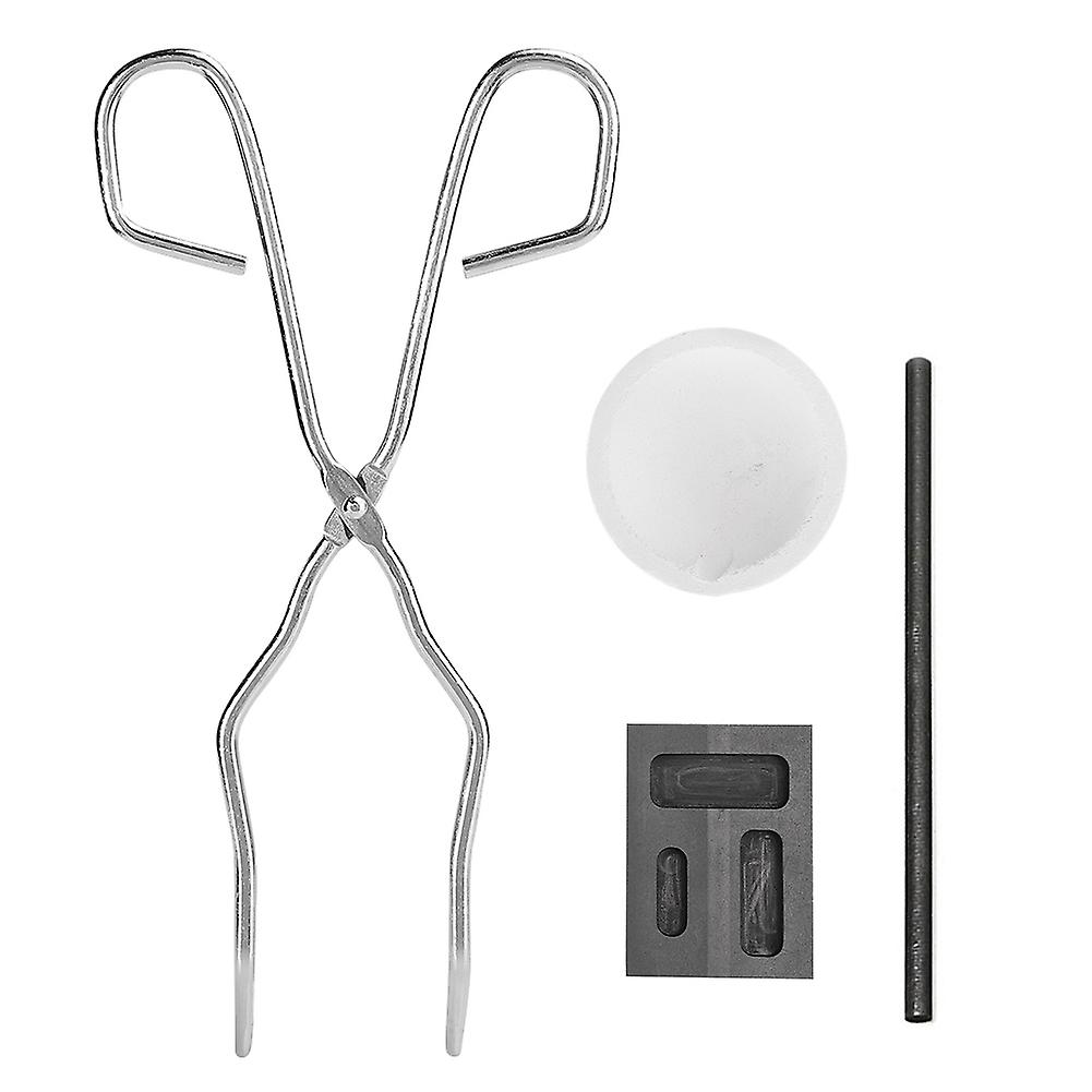Kit de fusion de graphite, 4 pièces, bols en quartz, longue pince, auge, tige d'agitation, kit de forge de fusion