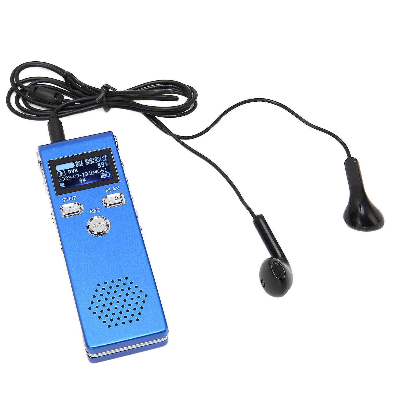 Digital Voice Recorder HD Noise Reduction Stereo MP3 Recorder with Built in Dual Microphones for Lecture Interview 4GB