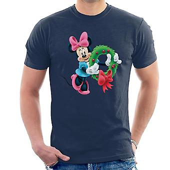 Disney Minnie Mouse Christmas Wreath Men's T-Shirt Fruugo NL
