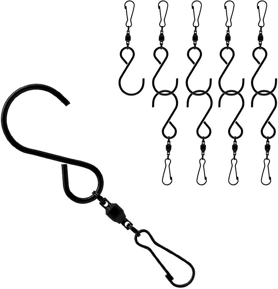10pcs Swivel Hook/Clips S Hooks for Hanging Wind Chimes Party Ornaments Garden Basket