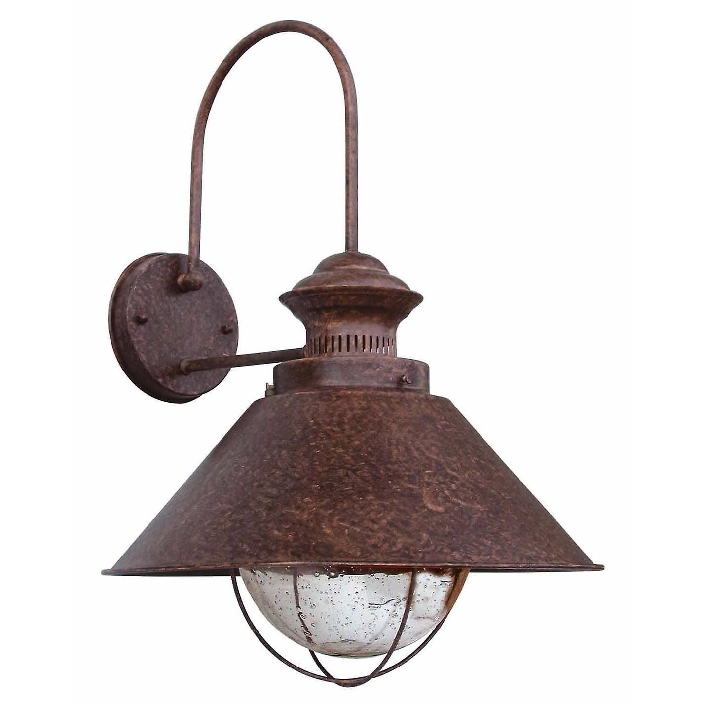 Faro Nautica-P - 1 Light Outdoor Small Dome Wall Light Rust Brown, E27